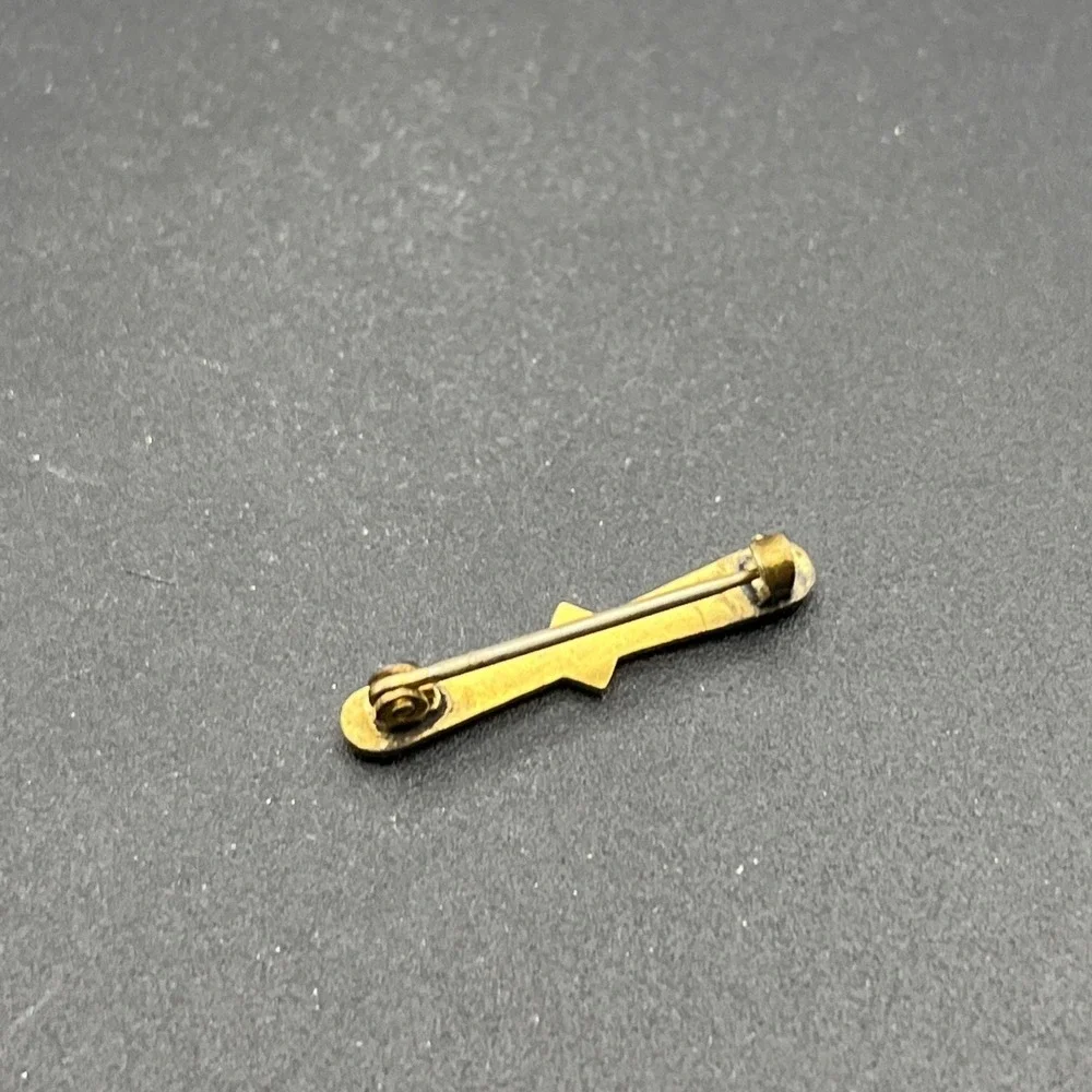 Vintage Gold Tone Collar Bar Lapel Hat Pin